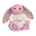 Blossom Tulip Bunny with Personalized Cream Jumper