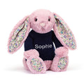 Blossom Tulip Bunny with Personalized Navy Jumper