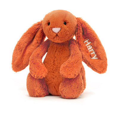 Personalized Bashful Tangerine Bunny Medium